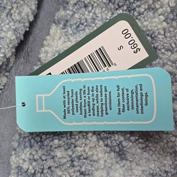 Cozy Gray Fleece Zip-Up Jacket | MTA Sport | Small - Picture 10 of 12